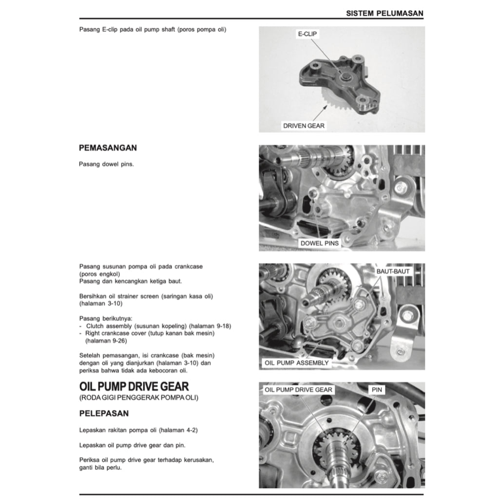 HONDA KARISMA 125 ANF 125 2002+ Full Manual Set – Repair & Maintenance Manual and Spare Parts Catalog / BUKU PEDOMAN REPARASI and KATALOG BAHAGIAN