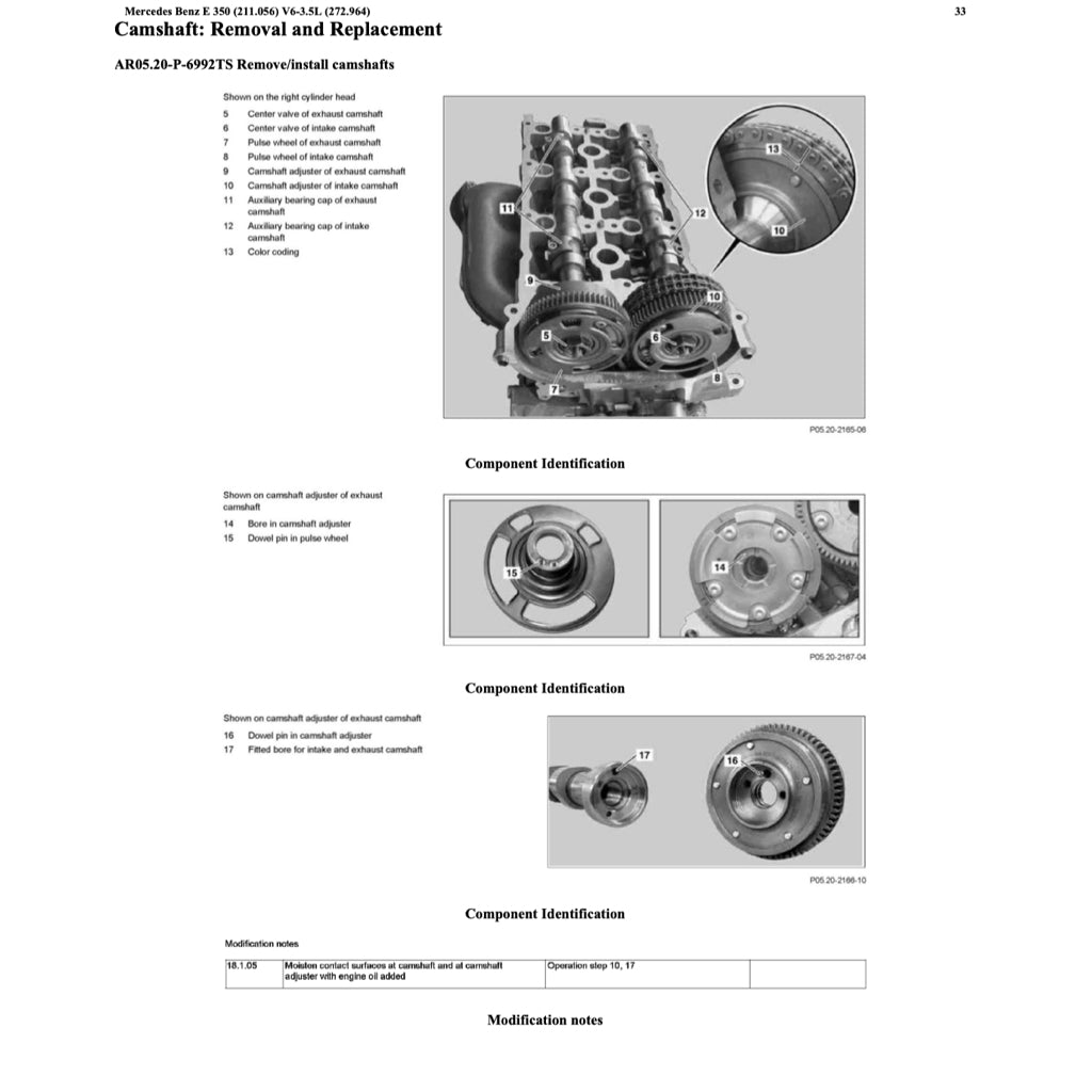 MERCEDES-BENZ E-CLASS W211 E350 M272 2002-2009 Full Manual Set – Repair & Maintenance Manual