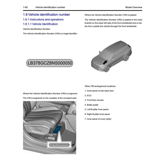 GEELY XINGYUE L / MONJARO KX11 PHEV 2023+ Full Manual Set – Repair & Maintenance Manual