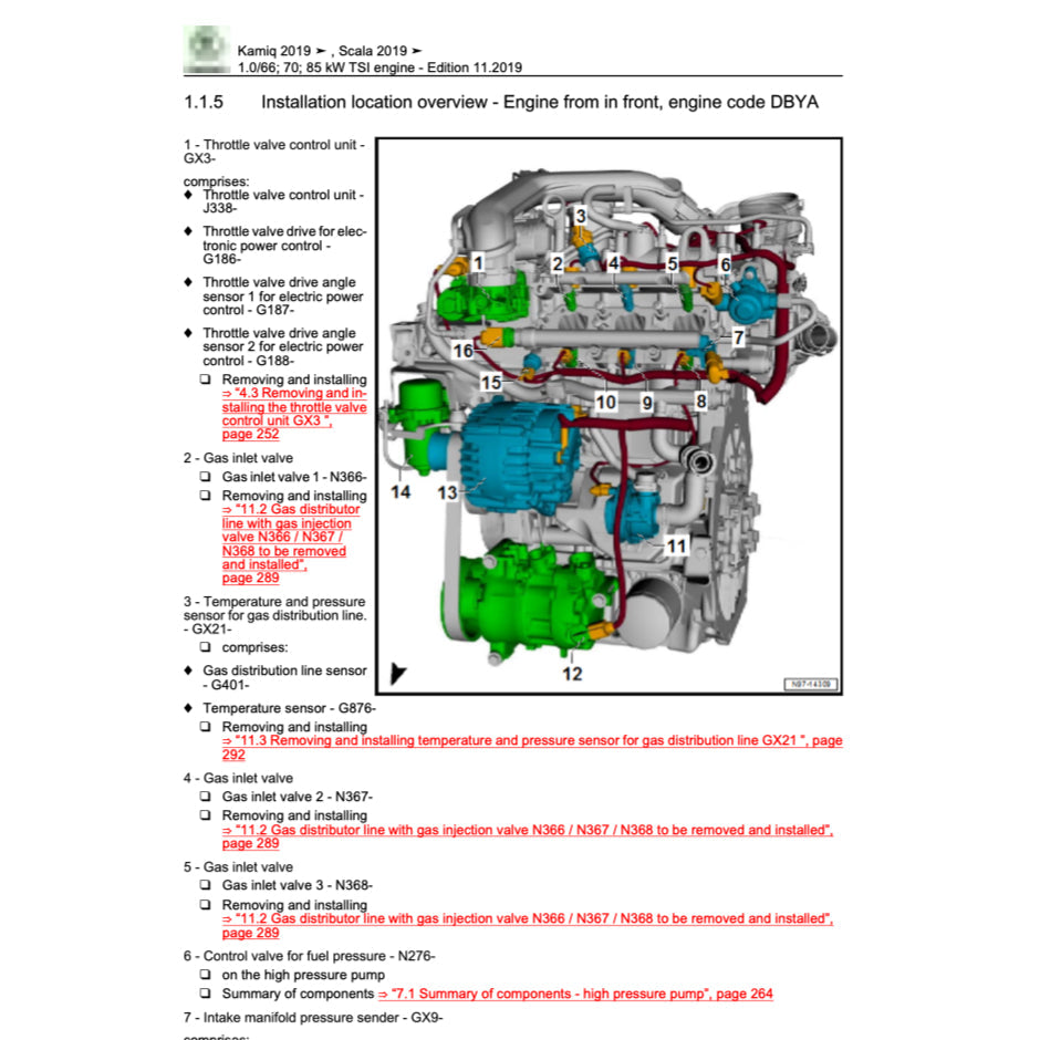 SKODA KAMIQ NW5 2019+ Full Manual Set – Repair & Maintenance Manual