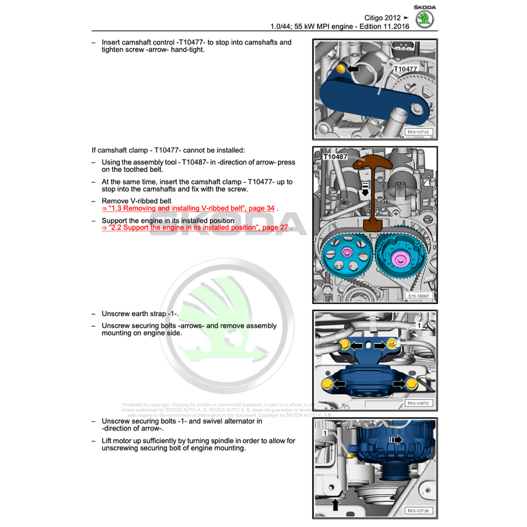 SKODA CITIGO 2011-2020 Full Manual Set – Repair & Maintenance Manual