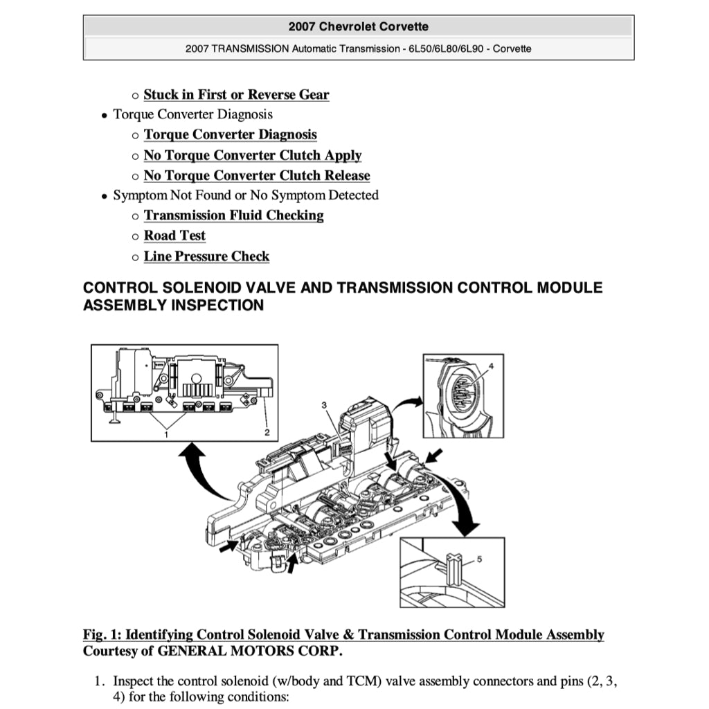 CHEVROLET CORVETTE C6 / Z06 2005-2013 Full Manual Set – Repair & Maintenance Manual