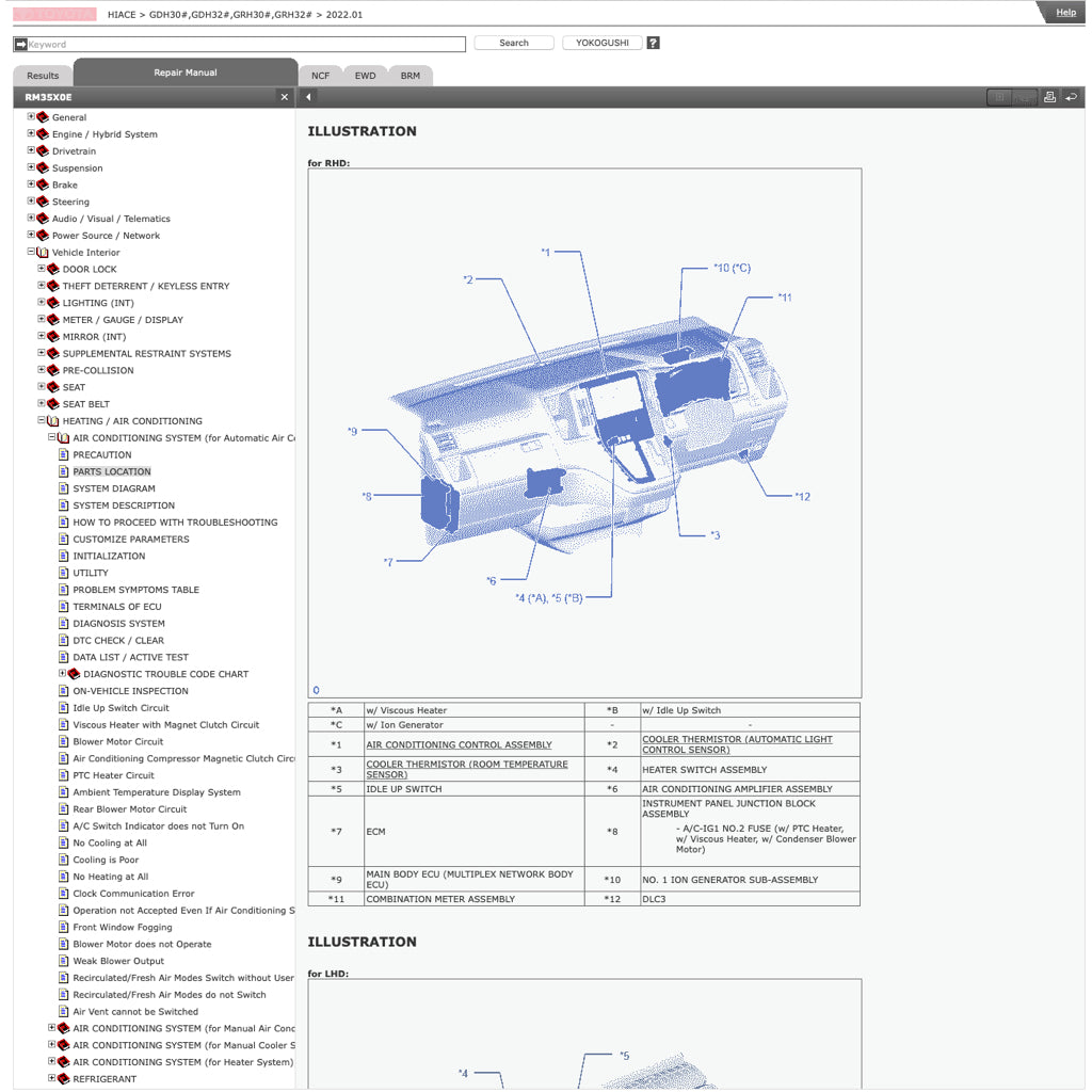TOYOTA HIACE H300 GDH 300/320 GRH 300/320 2019+ Full Manual Set – ONLINE Repair & Maintenance Manual