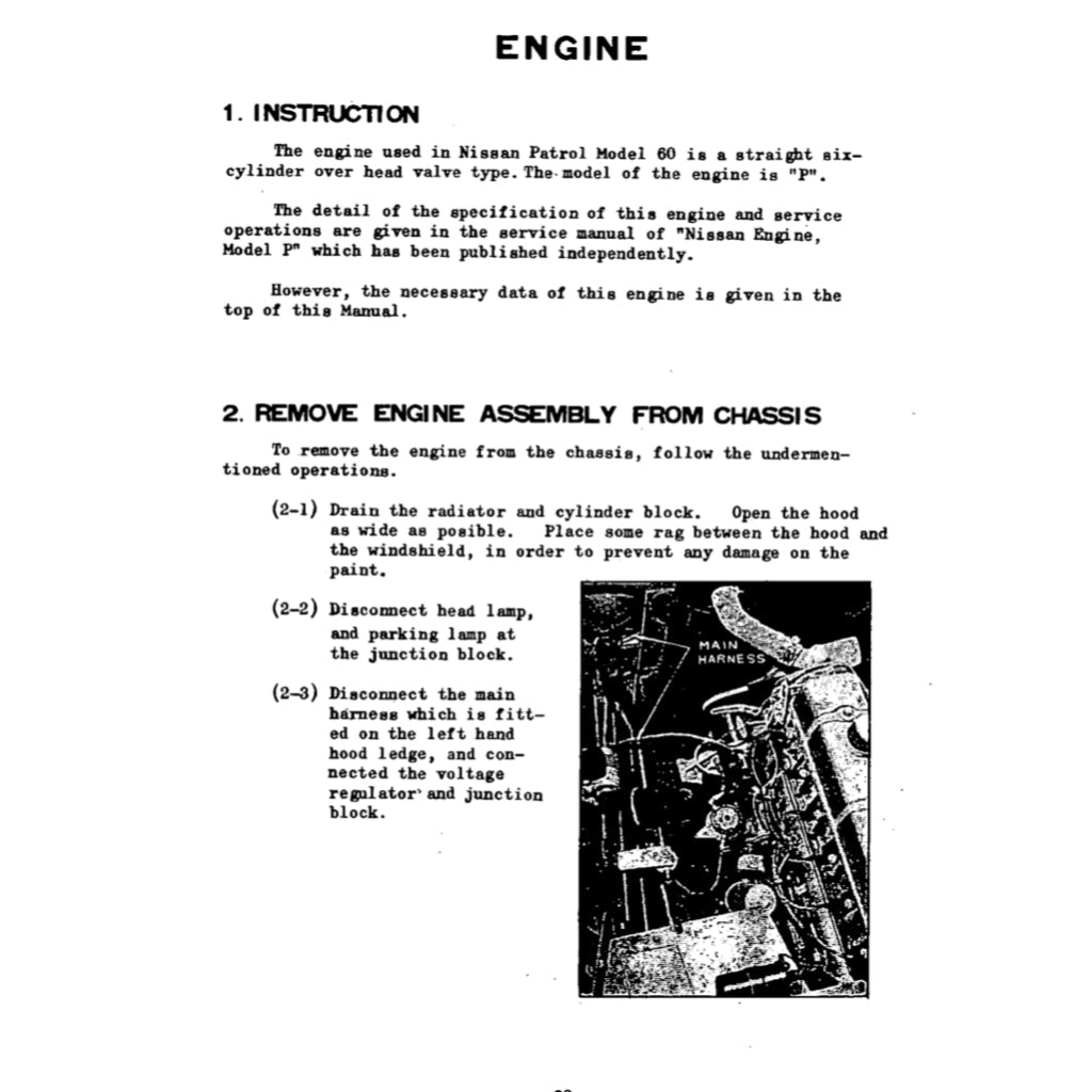 NISSAN PATROL 60 SERIES 1960-1980 Full Manual Set – Repair & Maintenance Manual