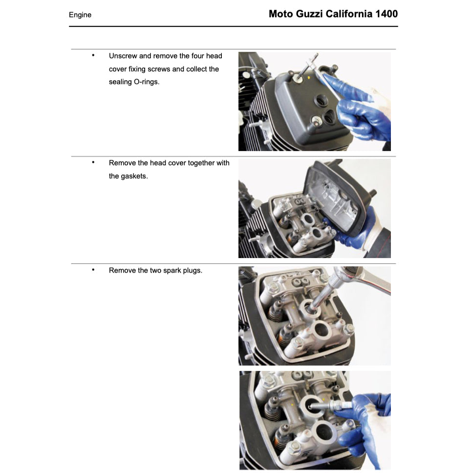 MOTO GUZZI CALIFORNIA 1400 2013+ Full Manual Set – Repair & Maintenance Manual and Spare Parts Catalog and User Handbook