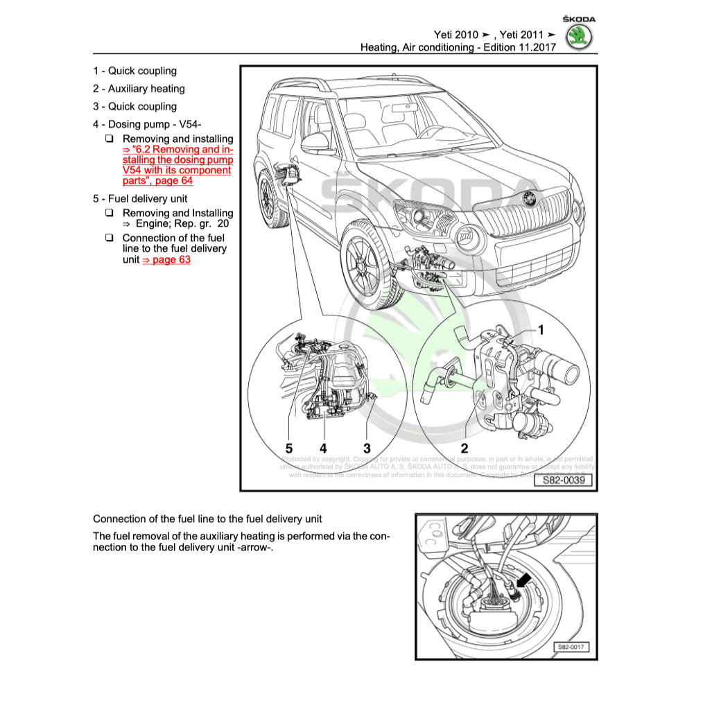 SKODA YETI 5L 2009-2017 Full Manual Set – Repair & Maintenance Manual