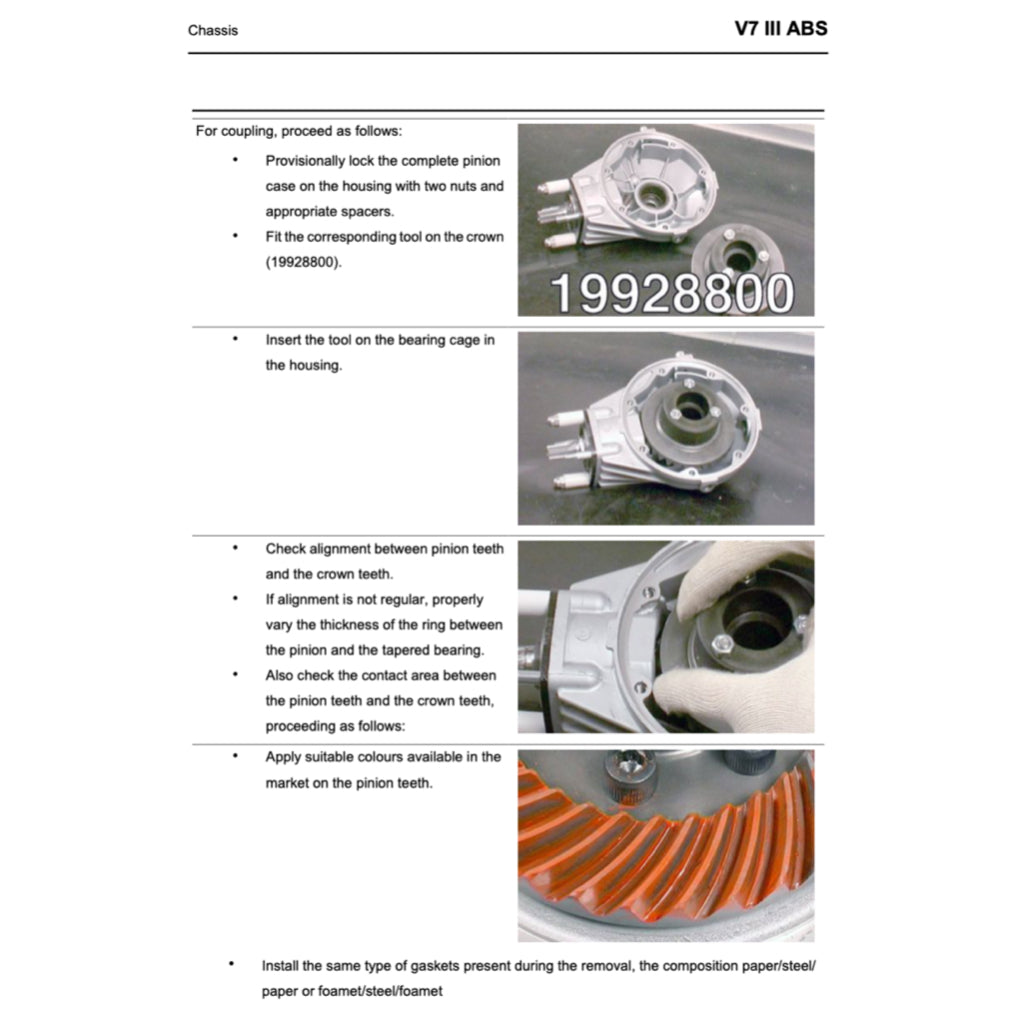 MOTO GUZZI V7 III E4 2017-2021 Full Manual Set – Repair & Maintenance Manual and Spare Parts Catalog and User Handbook