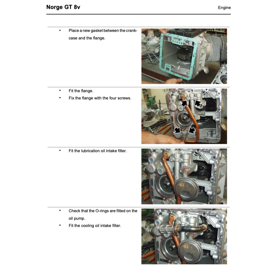 MOTO GUZZI NORGE GT 8V 2010-2013 Full Manual Set – Repair & Maintenance Manual and Spare Parts Catalog and User Handbook