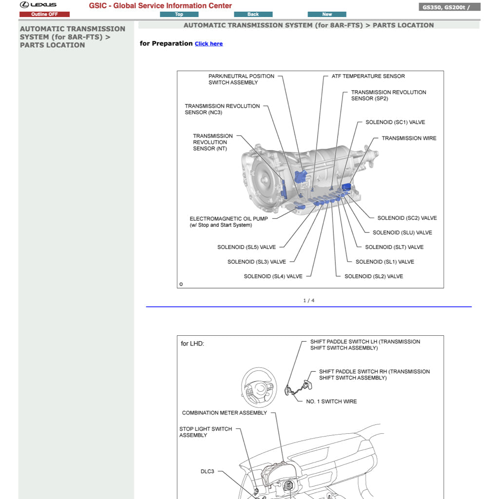 LEXUS GS200t 2015-2020 Full Manual Set – Repair & Maintenance Manual