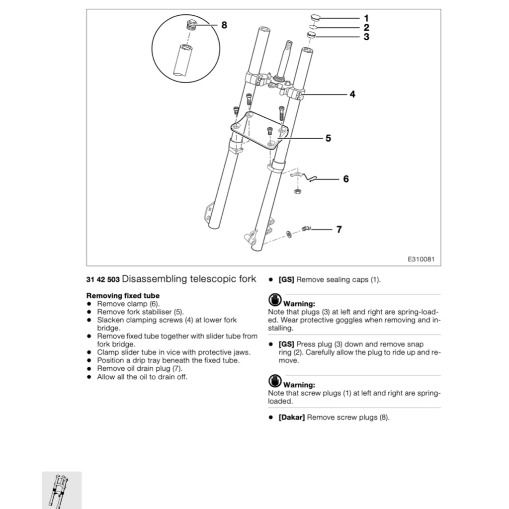 BMW F650GS / DAKAR 2000-2007 Full Manual Set – Repair & Maintenance Manual and RIDER'S MANUAL