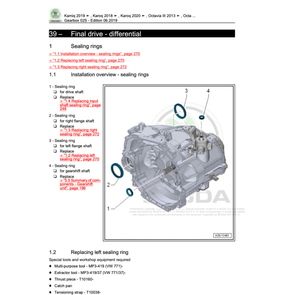 SKODA KAMIQ NW5 2019+ Full Manual Set – Repair & Maintenance Manual