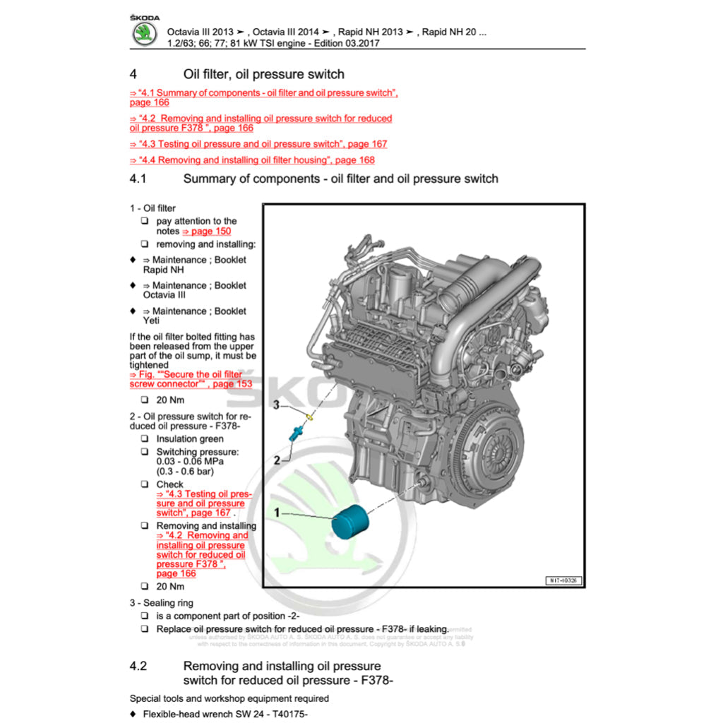 SKODA YETI 5L 2009-2017 Full Manual Set – Repair & Maintenance Manual