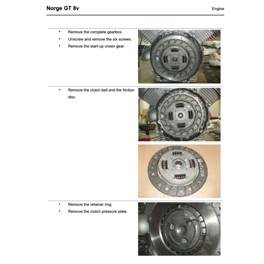 MOTO GUZZI NORGE GT 8V 2010-2013 Full Manual Set – Repair & Maintenance Manual and Spare Parts Catalog and User Handbook