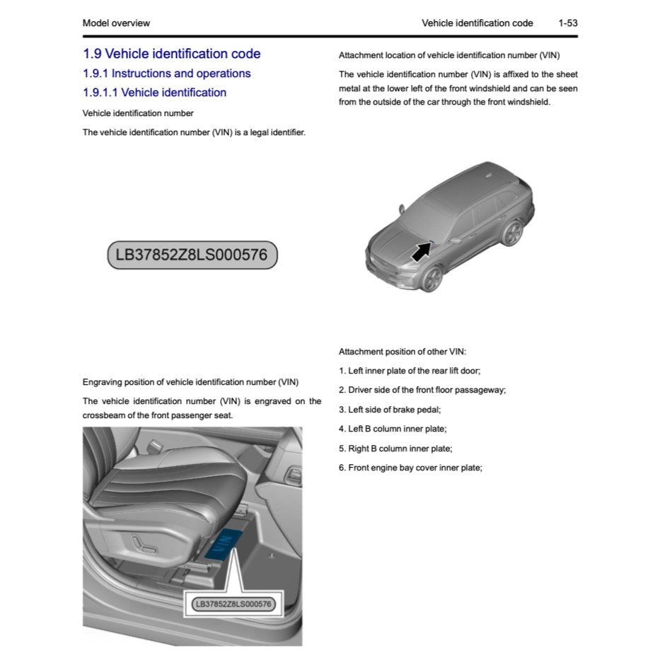 GEELY XINGYUE L / MONJAR0 KX11 2022+ Full Manual Set – Repair & Maintenance Manual