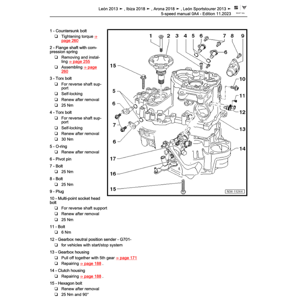 SEAT ATECA KH7 2016+ Full Manual Set – Repair & Maintenance Manual