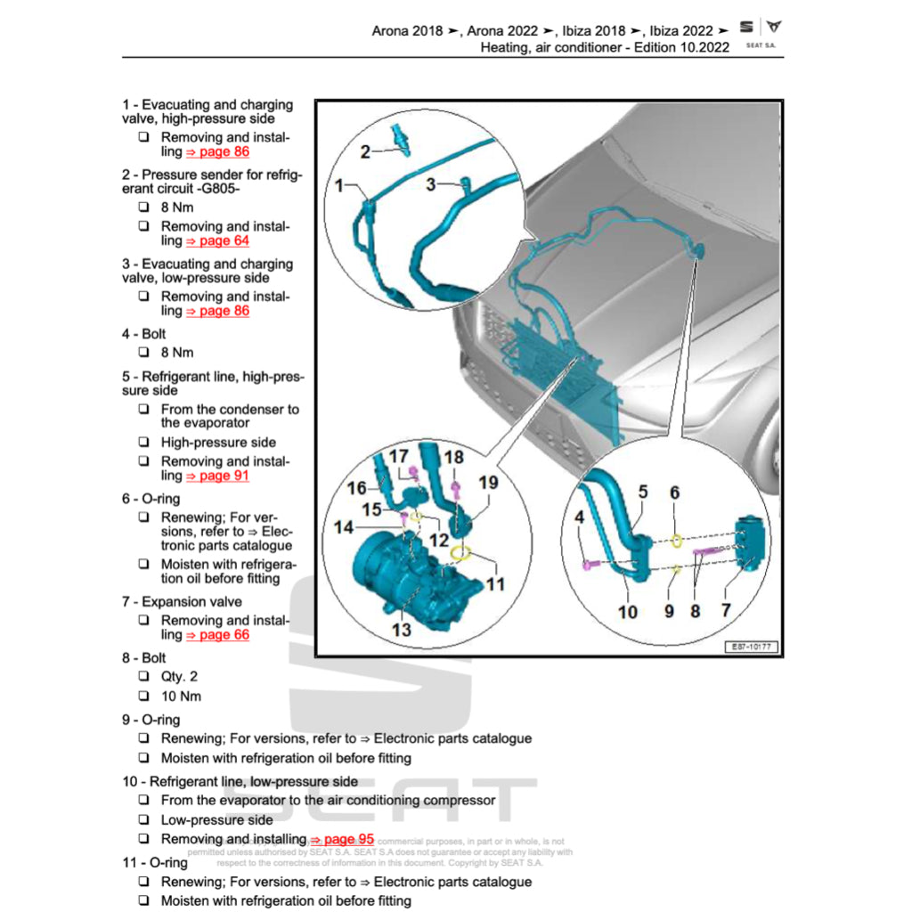 SEAT LEON 5F 2012-2020 Full Manual Set – Repair & Maintenance Manual