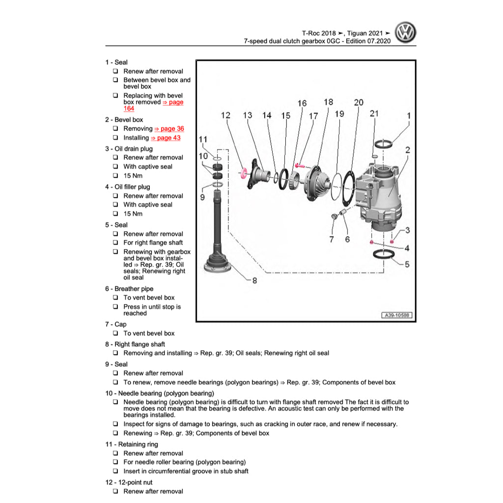 VW T-ROC A11 2017+ Full Manual Set – Repair & Maintenance Manual