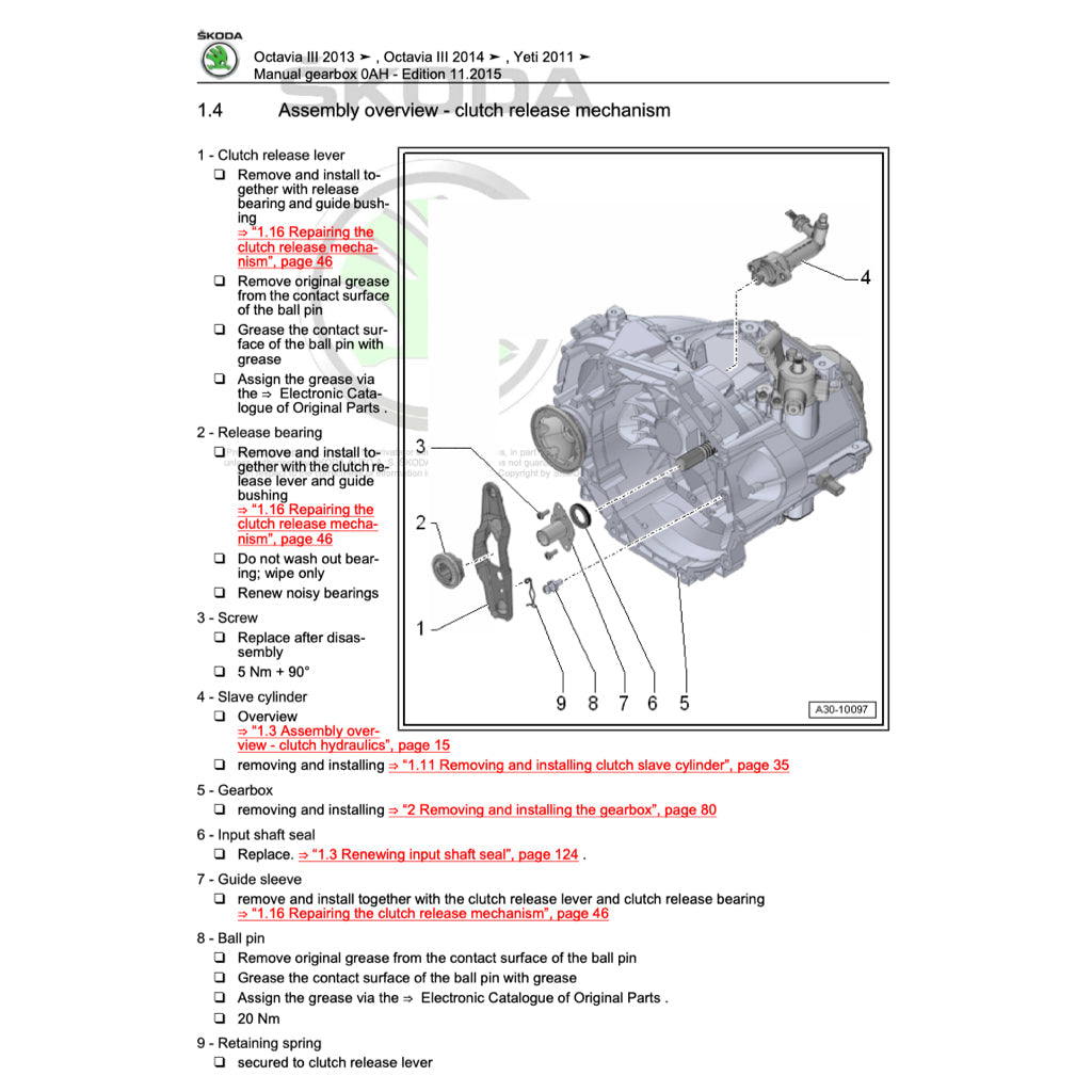 SKODA YETI 5L 2009-2017 Full Manual Set – Repair & Maintenance Manual