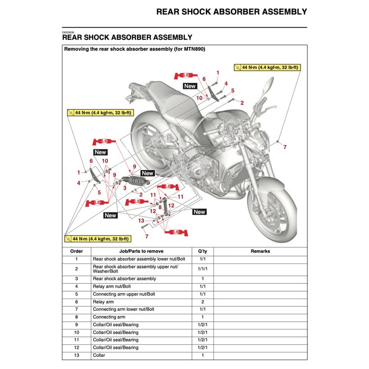 YAMAHA MT-09 MT09 2021-2023 Full Manual Set – Repair & Maintenance Manual and Spare Parts Catalogand User Handbook