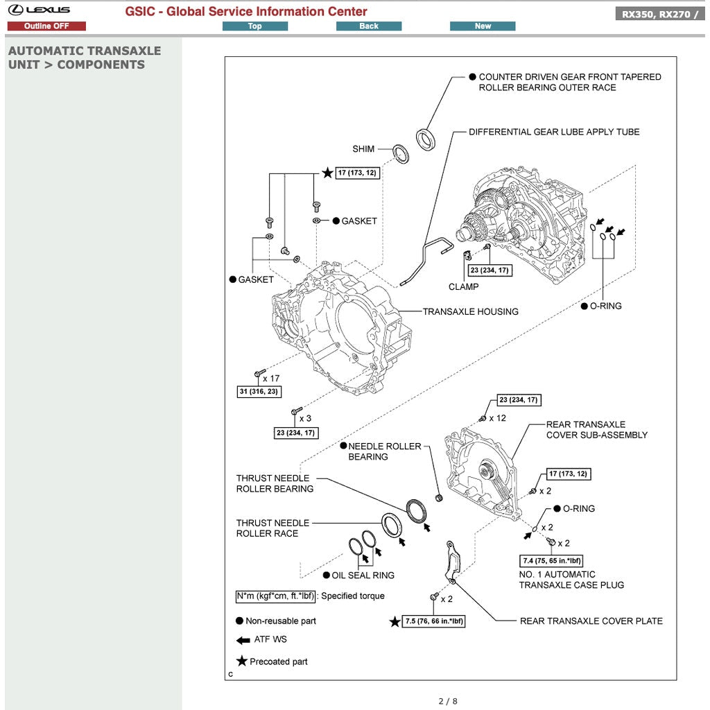 LEXUS RX350 AL10 2008-2015 Full Manual Set – Repair & Maintenance Manual