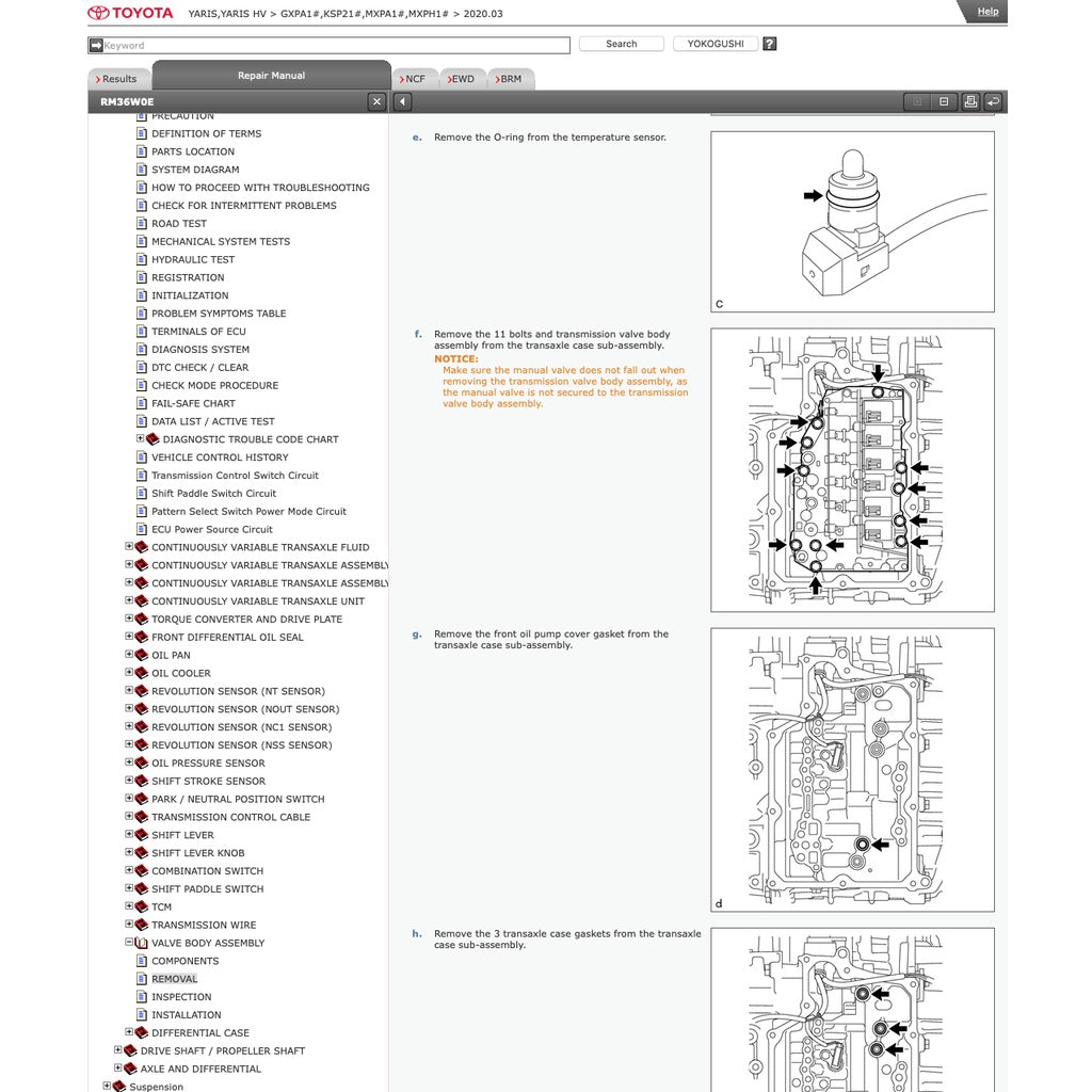 TOYOTA YARIS XP210 2020+ Full Manual Set – Repair & Maintenance Manual